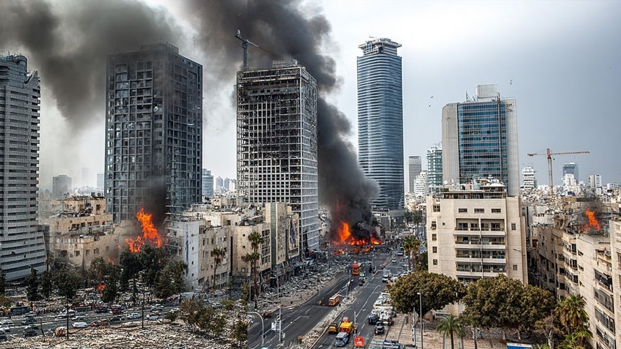 Youtube Thumnail image of : ISRAEL KRISIS, TEL AVIV DIAMBANG KEHANCURAN - Ribuan Warga Israel Menderita Efek Serangan Rudal…