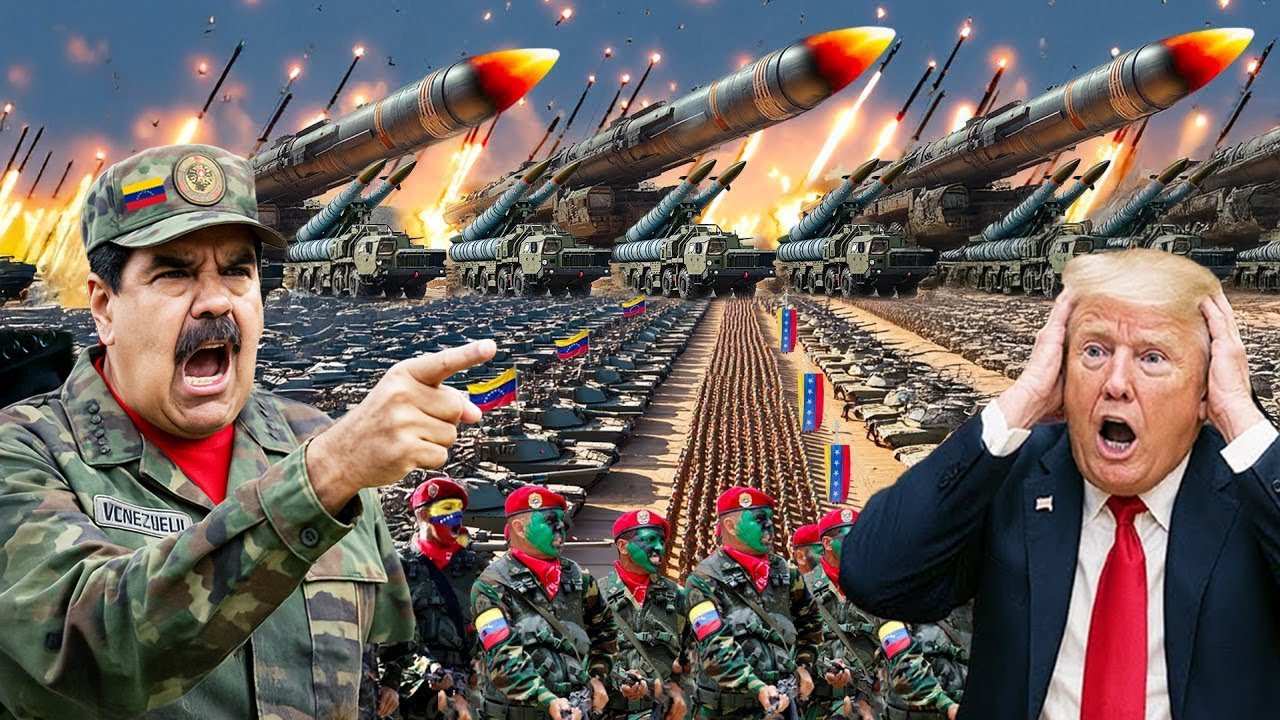 Youtube Thumnail image of : VENEZUELA SIAP TEMPUR LAWAN AMERIKA! Trump Ketakutan Lihat Kekuatan Militer Venezuela