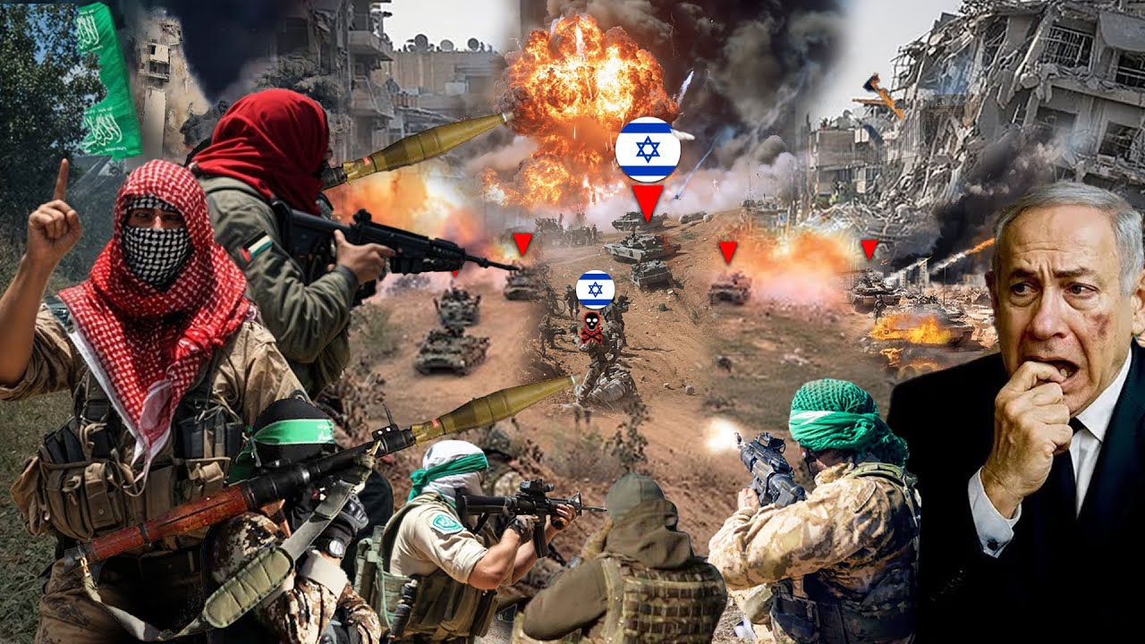 Youtube Thumnail image of : SERANGAN DADAKAN H4MAS BERHASIL PUKUL MUNDUR TENTARA ISRAEL! Netanyahu Panik Ketakutan