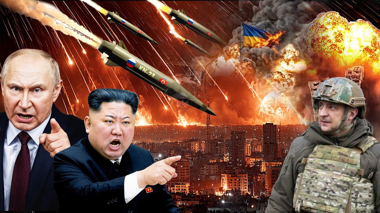 Youtube Thumnail image of : UKRAINA KALAH TELAK, KIM JONG UN SUPLAI SENJATA KE RUSIA! Zelensky Menyerah, Kota kyiv Hancur