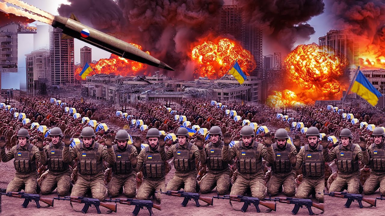 Youtube Thumnail image of : PASUKAN UKRAINA MENYERAH DAN MOHON AMPUN! Rusia Lancarkan Serangan Brutal Membakar Kota kyiv