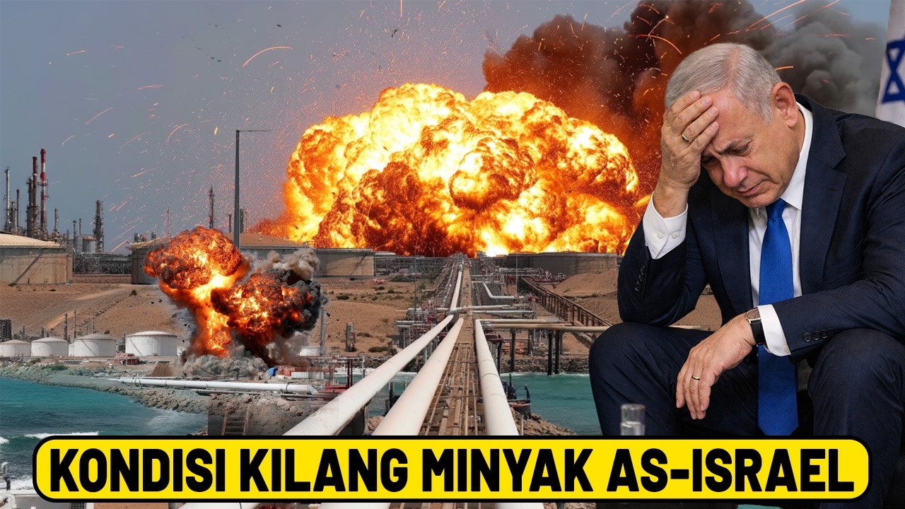 Youtube Thumnail image of : PERTAHANAN AS-ISRAEL GAGAL, PUSAT KILANG MINYAK MEMBARA! Krisis Energi Global Sudah Dimulai